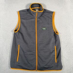 LL Bean Vest Mens Medium Gray Airlight Full Zip Outdoor Hiking Lightweight